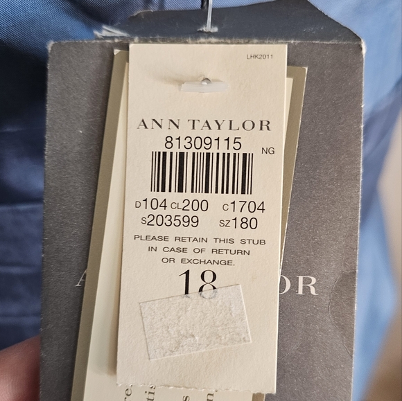 Ann Taylor sz 18 silk strapless dress NWT - Picture 9 of 10